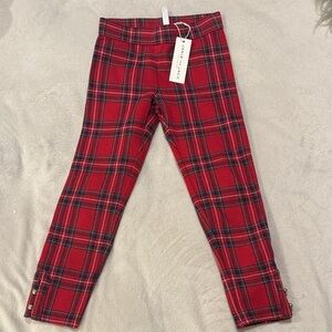 Janie and Jack Red Plaid Pants